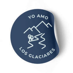 Sticker "Yo amo los glaciares" - Colección 2025