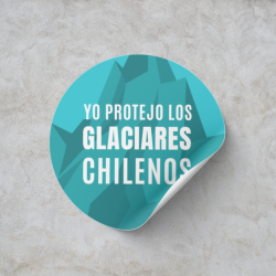 Sticker Yo Protejo los Glaciares Chilenos