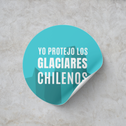 Sticker Yo Protejo los Glaciares Chilenos