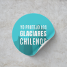 Sticker Yo Protejo los Glaciares Chilenos