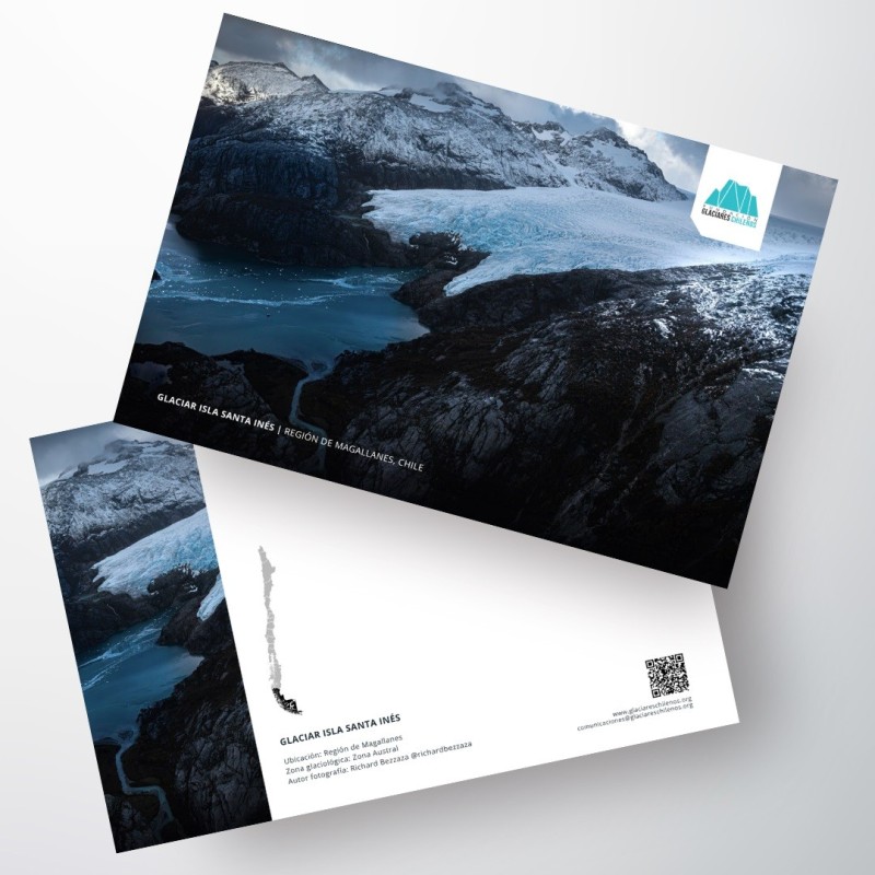 Postal Glaciar en Isla Santa Inés II